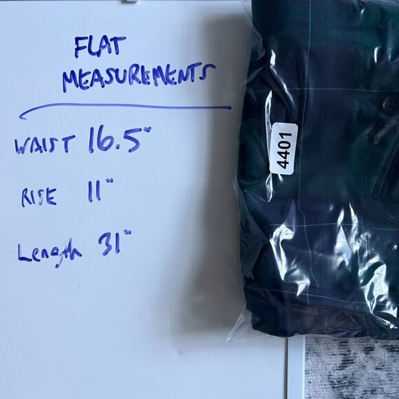 Bonobos Athletic Fit Wool Trousers Plaid Holiday 🎄 32x31 blue green $118 - Picture 5 of 5